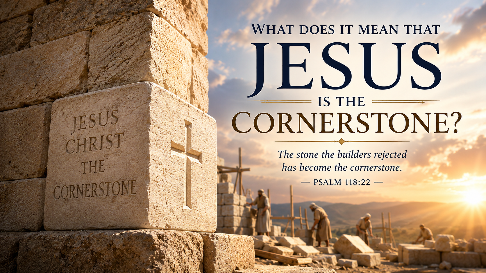 Jesus Corenerstone What Does It Mean That Jesus Is the Cornerstone? · Bible Alive